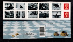 PM1 2001 Cats & Dogs 12 x 1st Self Adhesive Booklet 