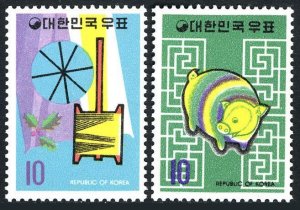 Korea South 735-736,735a-736a,MNH. New Year 1971,Lunar Year of the Boar.