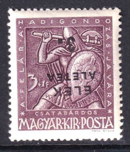 HUNGARY B158 LOCAL ELEK ALETEA INVERTED OVERPRINT OG NH U/M VF