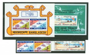 Bangladesh #183-184a/188a-188b Mint (NH) Souvenir Sheet