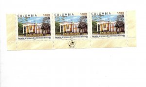 COLOMBIA 2005 UNIVERSITY OF THE ANDES ALUMNI ASSOCIATION ROW OF 3 VALUES MNH