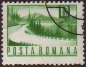 Romania 1968 Sc#1981, SG#3522 1.75L Green Roadway CTO.