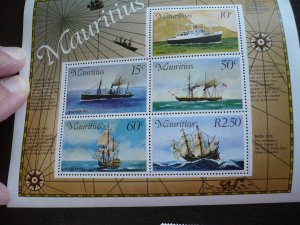 Stamps - Mauritius-Scott#419-423a - Mint Never Hinged Set of 5 Stamps & Souvenir