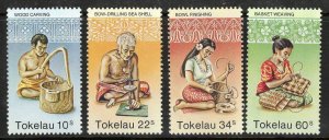 TOKELAU SG81/4 1982 HANDICRAFTS MNH