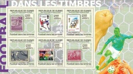 Guinea - Football On Stamps 6 Stamp  Sheet 7B-1013