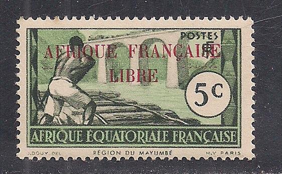 FRENCH EQUATORIAL AFRICA SC# 84   FVF/MNH  1940