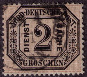 GS North German Confederation # O5 Used  VF  CDS Cat $ 3.75