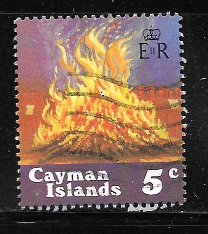 Cayman Islands 532d: 5c Evening Beach Scene, used, VF