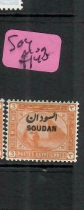 SUDAN  (PP3001B)  ON EGYPT SPHYNX 3M  SG 4    MOG 