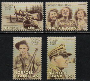 Norfolk Island Sc #587-590 MNH