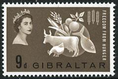 Gibraltar 161 MNH - Freedom From Hunger