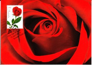 Australia 2014 Maxicard 70c Red rose