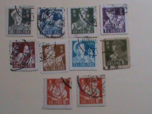 CHINA -STAMPS-1955-R8-SC#273-81 CHINESE WORKER, FARMERS & SOLDIERS , CTO- NH