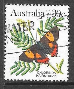 Australia 875A: 30c Chlorinda hairstreak, used, VF