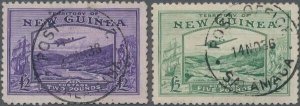 MOMEN: NEW GUINEA SG #204-205 1935 USED £590 LOT #67443-2*