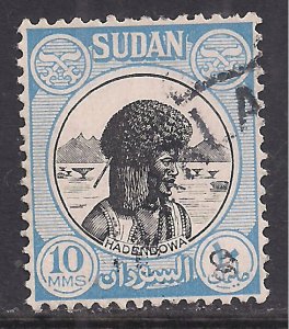 Sudan 1951 KGV1 10 Mils Hadendowa used SG 128 ( H1237 )