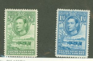 Bechuanaland Protectorate #124/126  Multiple
