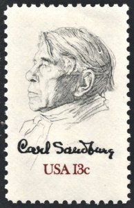 SC#1731 13¢ Carl Sandburg Single (1978) MNH