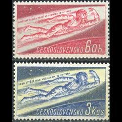 CZECHOSLOVAKIA 1961 - Scott# 1042-3 Space Set of 2 NH