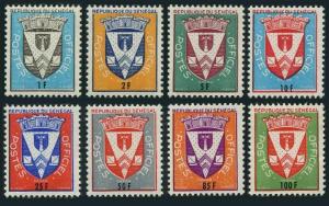 1961 Senegal D1-8*MVLH Emblems 8,00 €