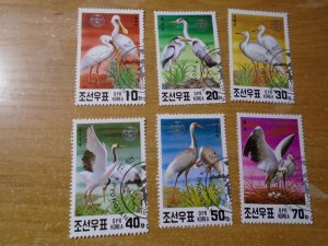 Korea  People's Republic  #  2971-76  used    Birds
