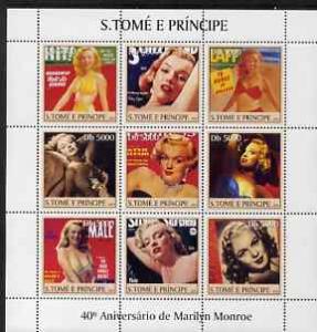 St Thomas & Prince Islands 2003 Marilyn Monroe perf s...