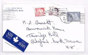 CANADA Courtenay GB Devon Airmail Cover 1972 XX59