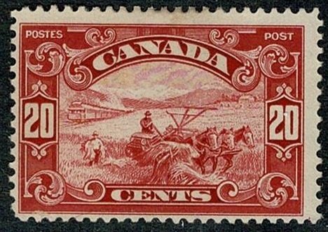 Canada #157 MH 20c farming