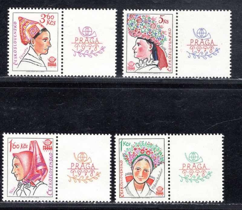 CZECHOSLOVAKIA SC# 2126-29  FVF/MNH