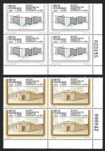 Honduras 1980 UPU | Post Office Buildings BLOCK Set #C680-C681 VF-NH