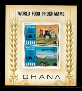 Ghana 1973 - World Food Programme - Souvenir Stamp Sheet - Scott #494 - MNH