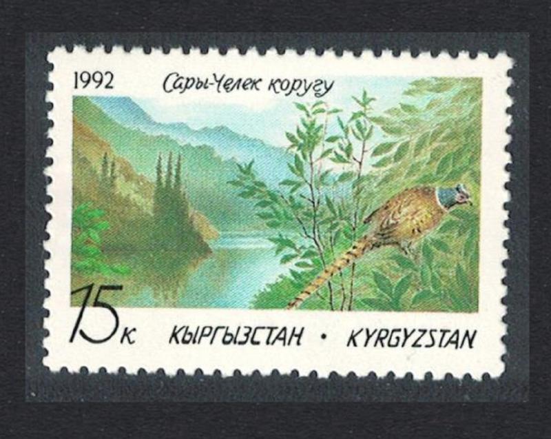 Kyrgyzstan Pheasant Bird Sary-Chelek Nature Reserve 1992 MNH SG#1