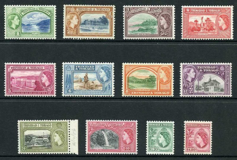 Trinidad and Tobago SG267/78a 1953 Set Fresh M/M