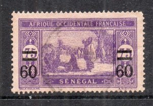 French Senegal 1918 Early Issue Fine Used 60c. Surcharged NW-231100