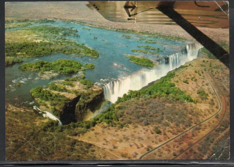 Rhodesia & Nyasasland 1/3 Air Mail Post Card Rate to US A793