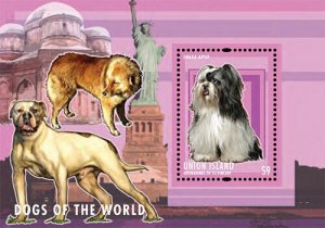 Union Island 2013 - Dogs of the World - Stamp Souvenir sheet - MNH