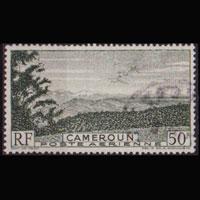 CAMEROUN 1947 - Scott# C26 Mountains 50f Used