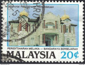 MALAYSIA 1989 20c Multicoloured, Declaration of Malacca as Historic City SG40...