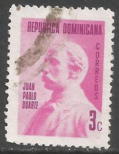 DOMINICAN REPUBLIC 666 VFU DUARTE Z2862-5