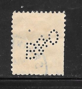 #706 Used Single Perfin