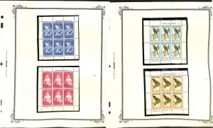 New Zealand Stamp Collection on 29 Scott Specialty Pages MNH, Semi Postal Sheets