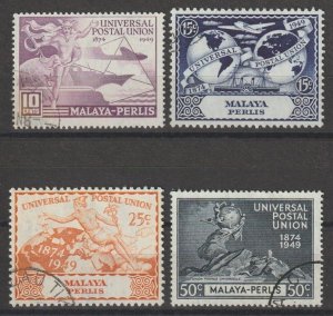 MALAYA/PERLIS 1949 SG 3/6 USED Cat £21