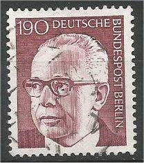 BERLIN, 1970, MNH 190pf Pres Heinemann Scott 9N300B