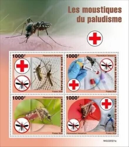 2022 08-NIGER - MALARIA MOSQUITOES          4V  complet set    MNH ** T