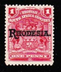 Album Trésors Rhodesia Scott #83 1p Rhodesia Surimpression Excellent État NG