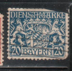 Bavaria  #O13 (U)  CV $1.90
