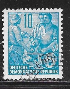 Germany DDR 227: 10pf Worker, peasant, intellectual, CTO, F-VF