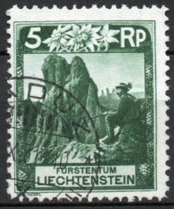 [AC] Liechtenstein 1930 Scott #95 *USED* VF Chamois Hunter