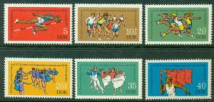 East Germany DDR - MNH Sports Dance Running 1977 Sc. 1834-37