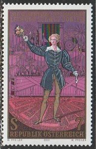 2001 Austria - Sc 1856 - MNH VF - 1 single - Leopold Ludwig Dobler, Magician